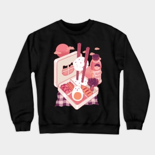 Cat in a bento box Crewneck Sweatshirt